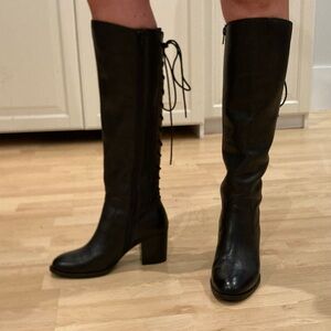 Women's Black Knee-High Boots